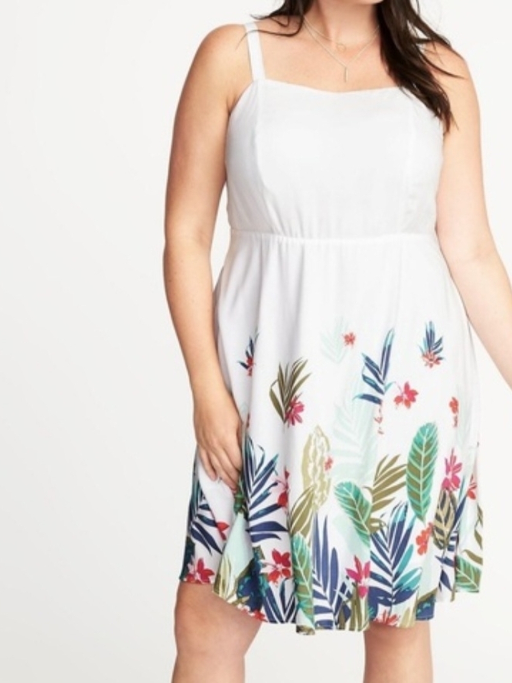 Old Navy Tropical Spaghetti Strap A Line Sundress Size 1X